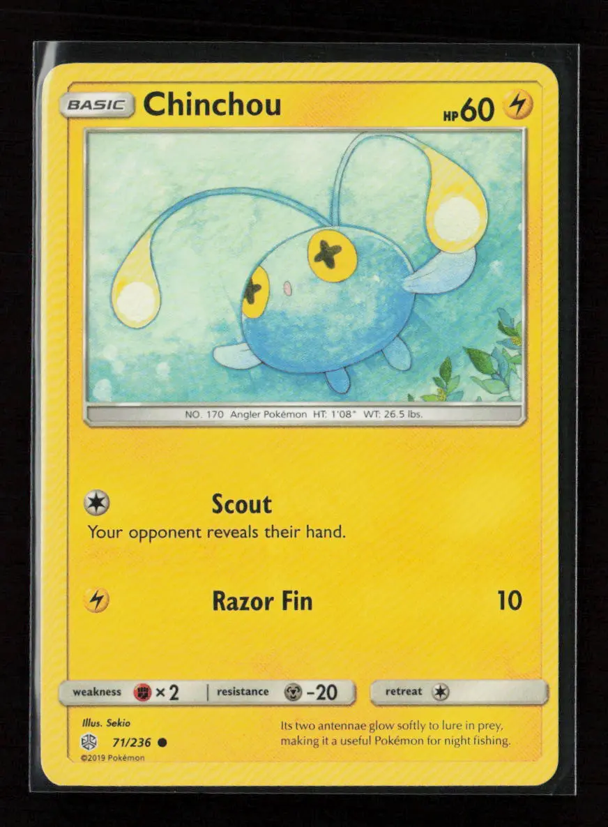 Chinchou Common Sm - Cosmic Eclipse 71/236 Lp 1