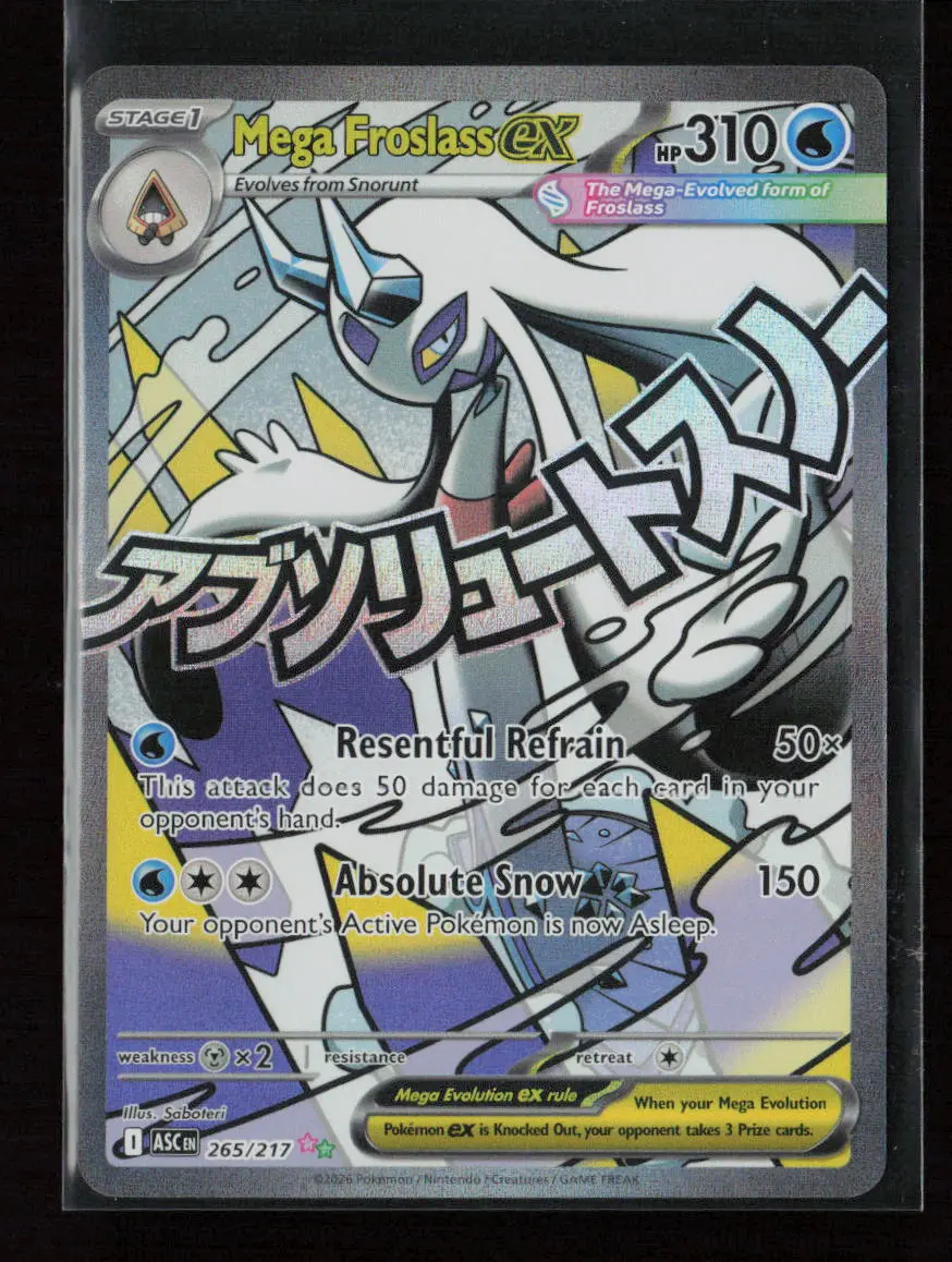 Mega Froslass Ex - Mega Attack Rare Me: Ascended Heroes 265/217 Nm 1
