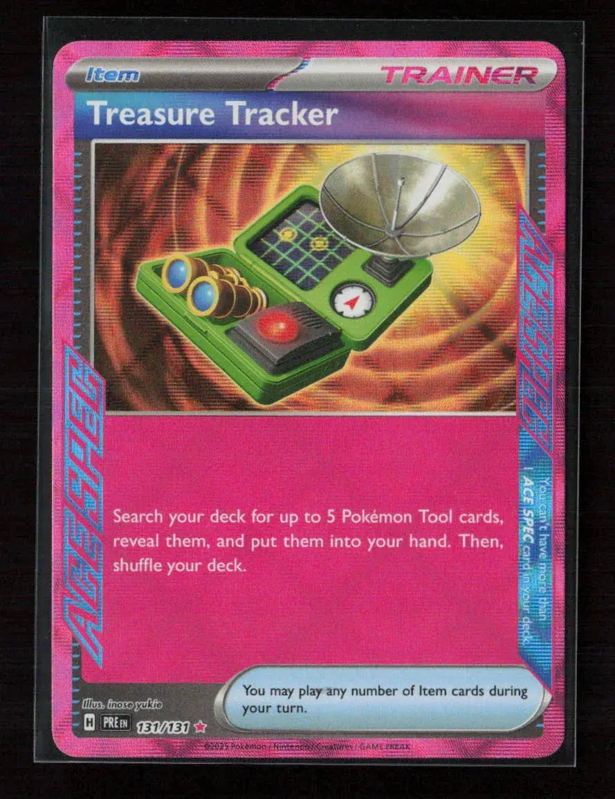 Treasure Tracker Ace Spec Rare Sv: Prismatic Evolutions 131/131 Nm 1