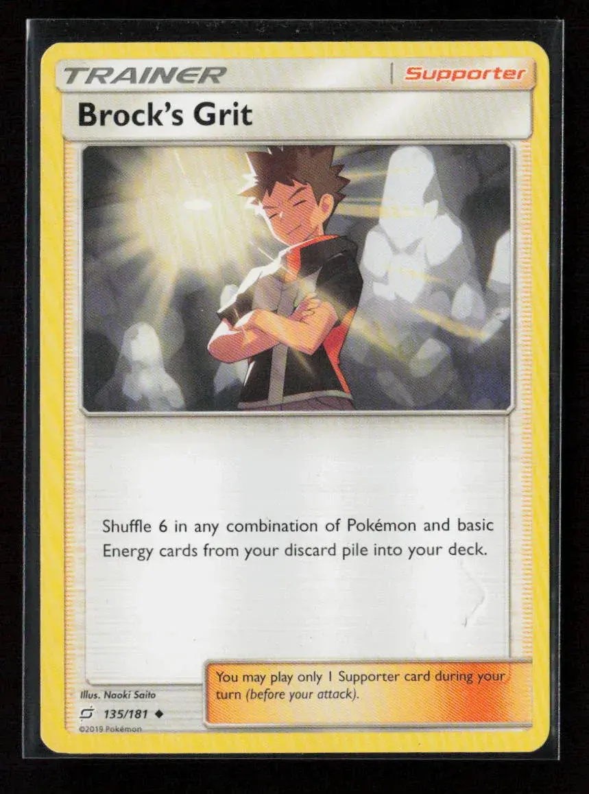 Brock's Grit Uncommon Sm - Team Up 135/181 Lp 1