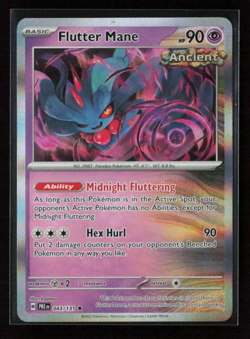 Flutter Mane Rare Sv: Prismatic Evolutions 043/131 Nm 1