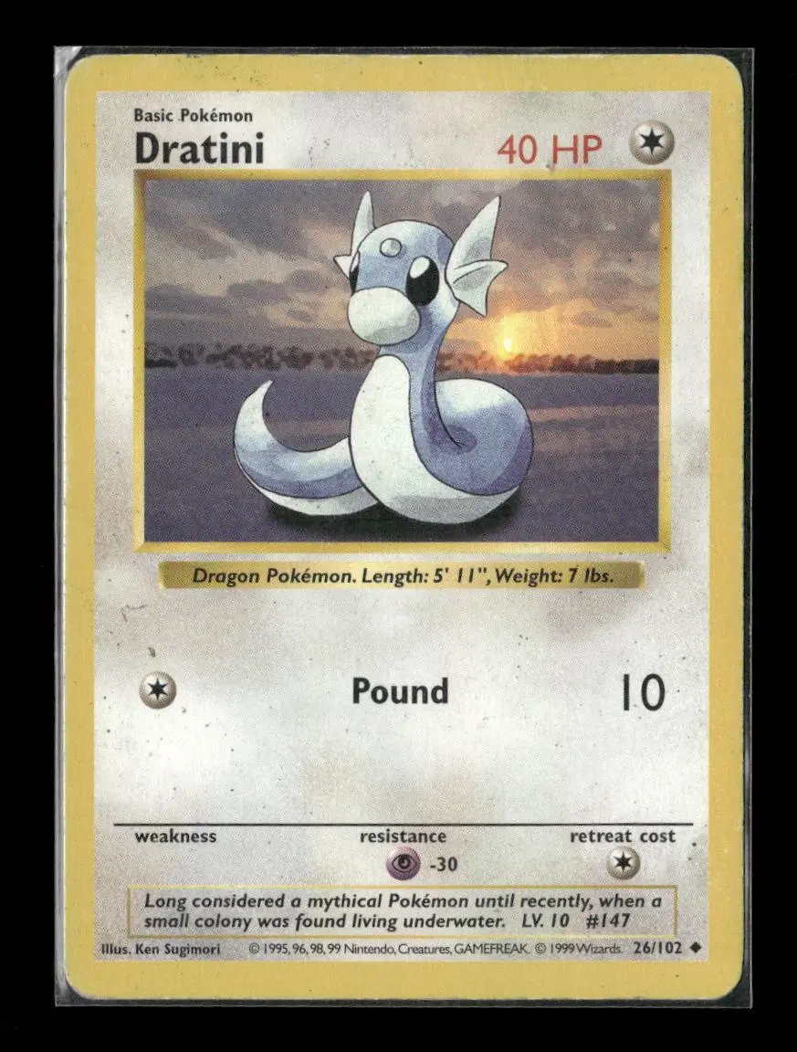 Dratini Uncommon Base Set 026/102 Lp 1