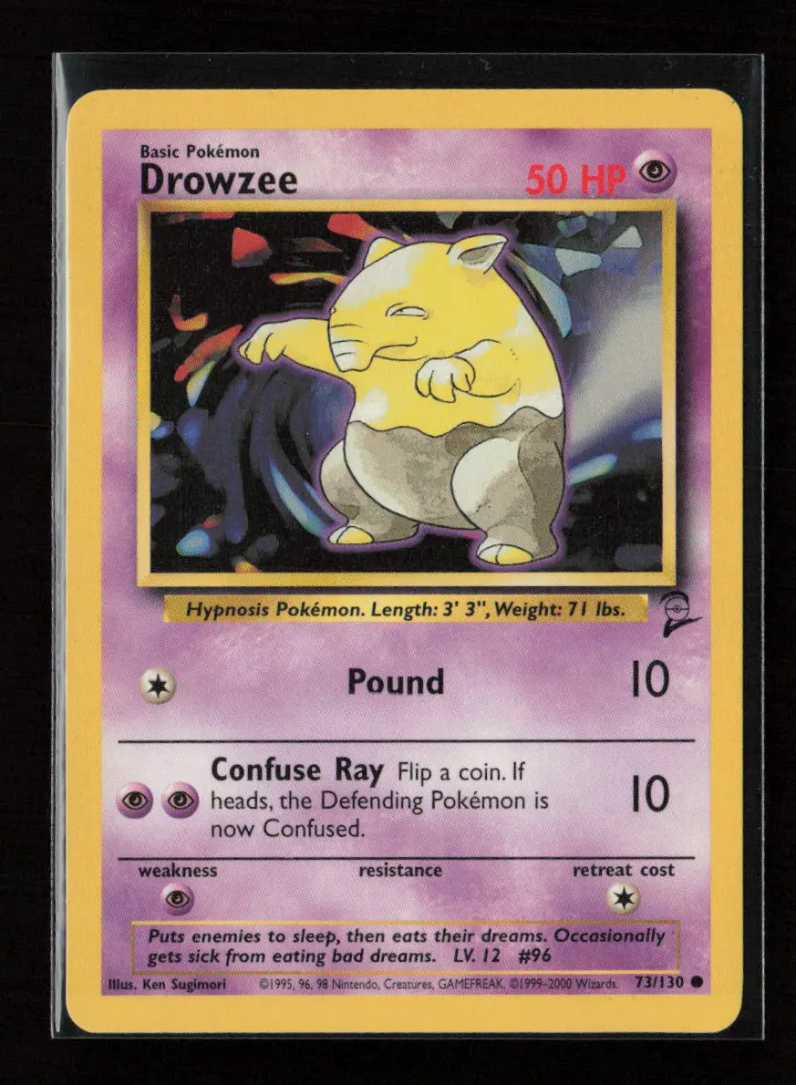 Drowzee Common Base Set 2 073/130 Lp 1