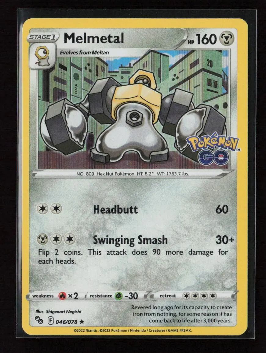 Melmetal Holo Rare Pokemon Go 046/078 Nm 1