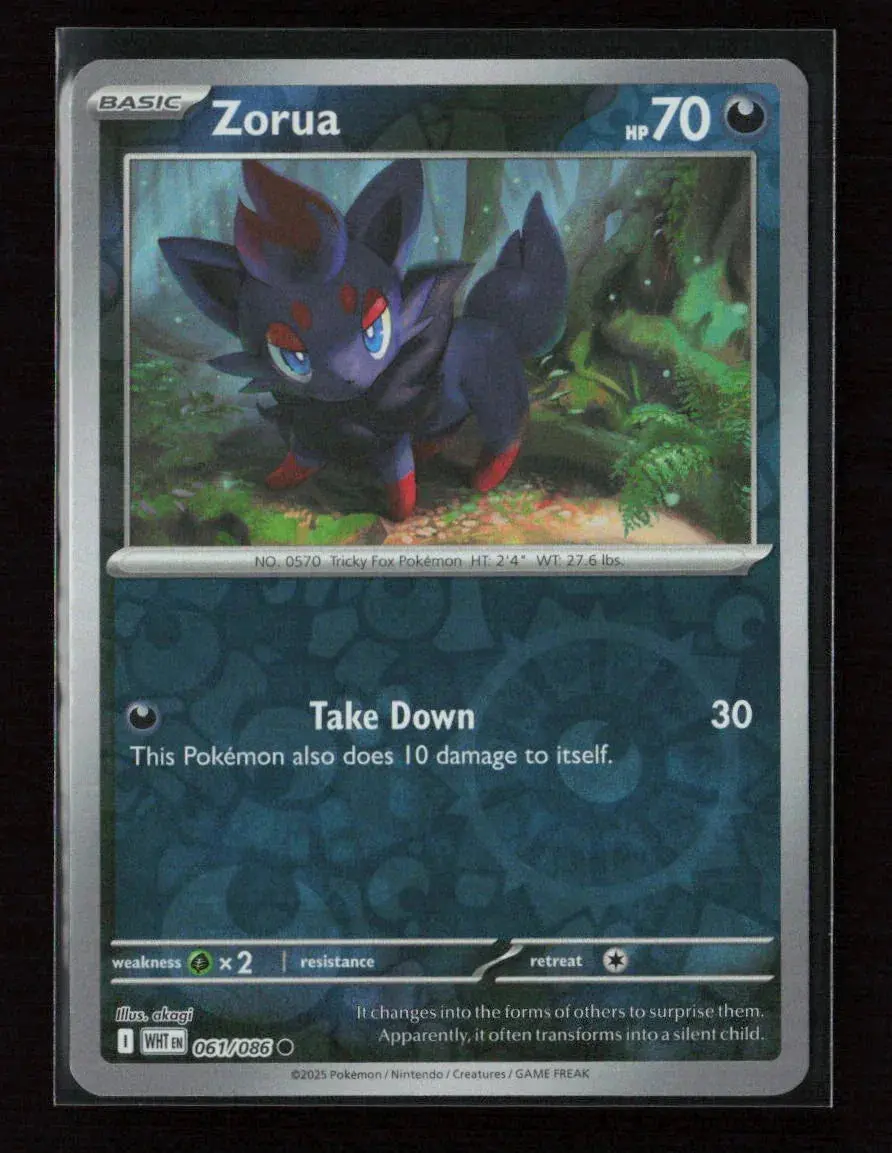 Zorua Common Sv: White Flare 061/086 Nm 1