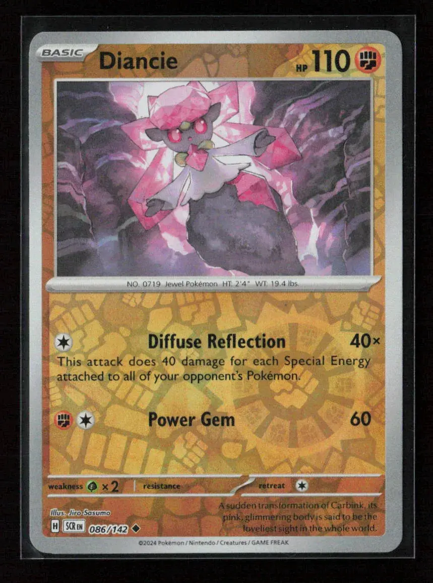 Diancie Uncommon Sv07: Stellar Crown 086/142 Nm 1