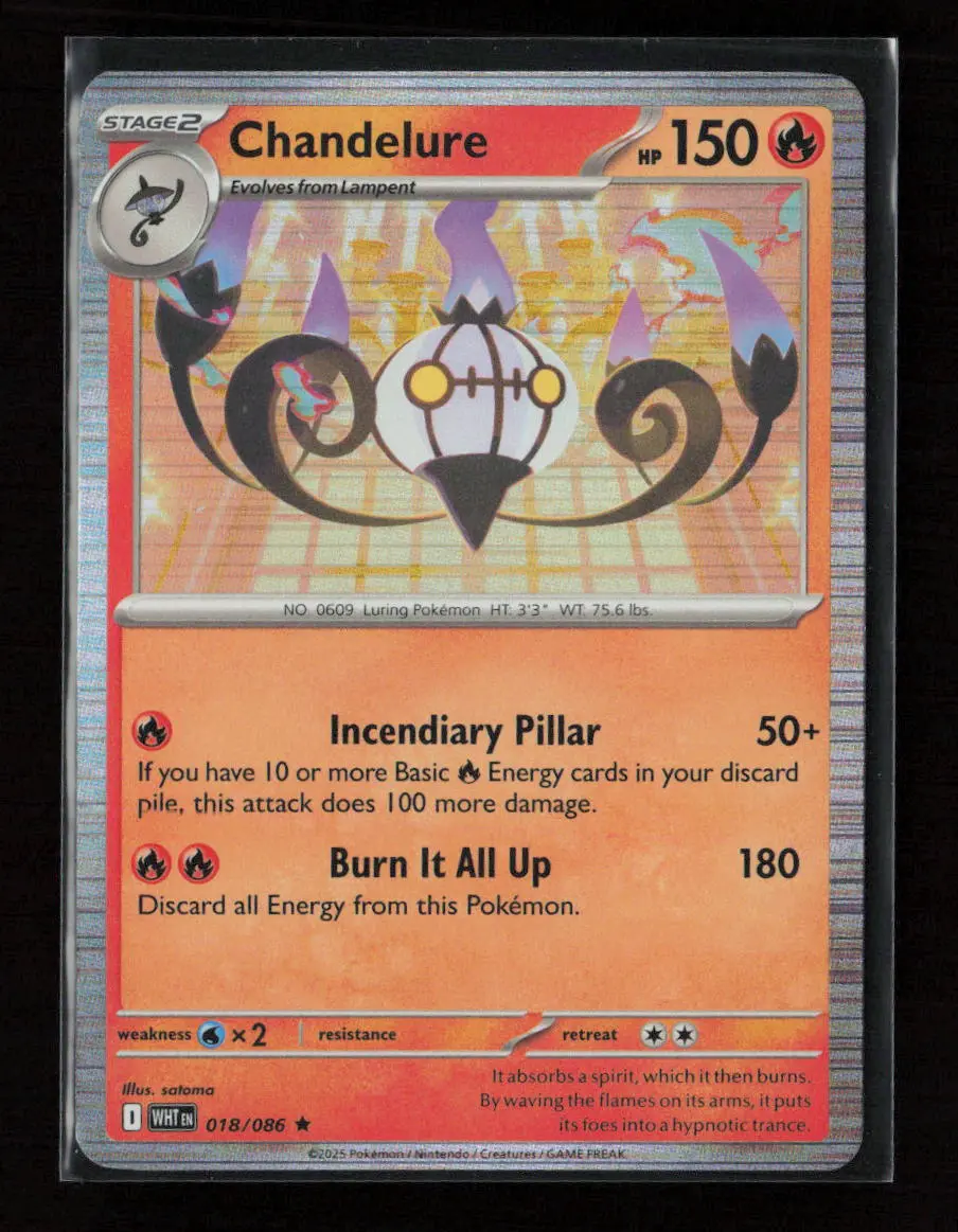 Chandelure Rare Sv: White Flare 018/086 Nm 1