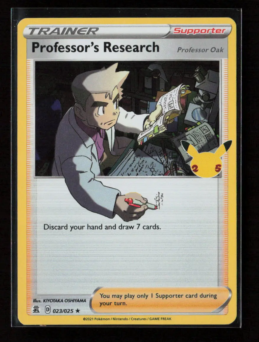 Professor's Research Holo Rare Celebrations 023/025 Nm 1