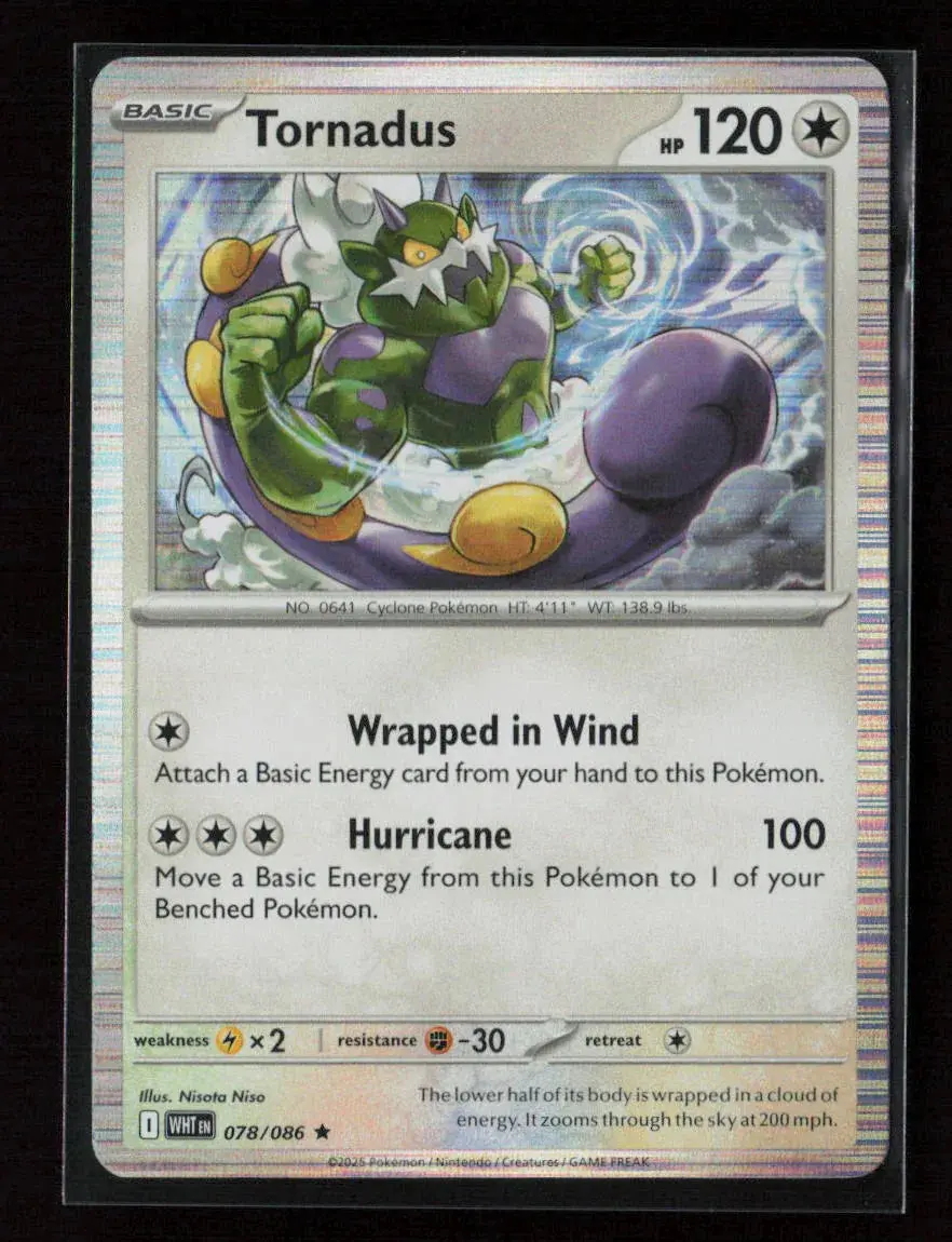 Tornadus Rare Sv: White Flare 078/086 Nm 1