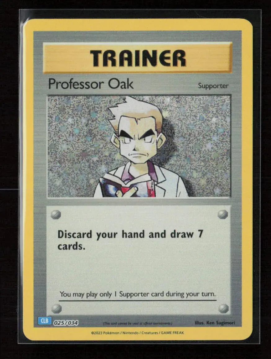 Professor Oak (Clc) Classic Collection Trading Card Game Classic 023/034 Nm 1