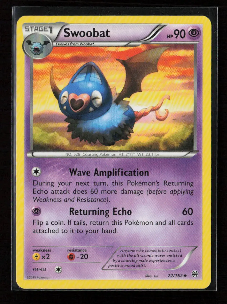Swoobat Uncommon Xy - Breakthrough 72/162 Lp 1