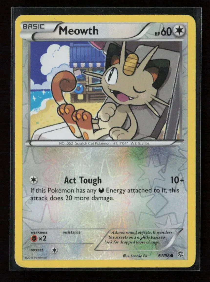 Meowth Common Xy - Ancient Origins 61/98 Lp 1