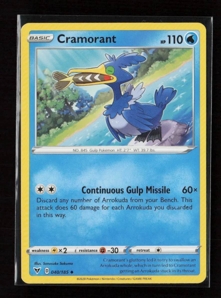 Cramorant Uncommon Swsh04: Vivid Voltage 040/185 Lp 1