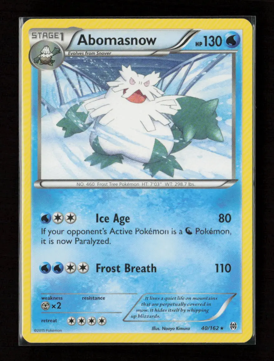Abomasnow Rare Xy - Breakthrough 40/162 Lp 1