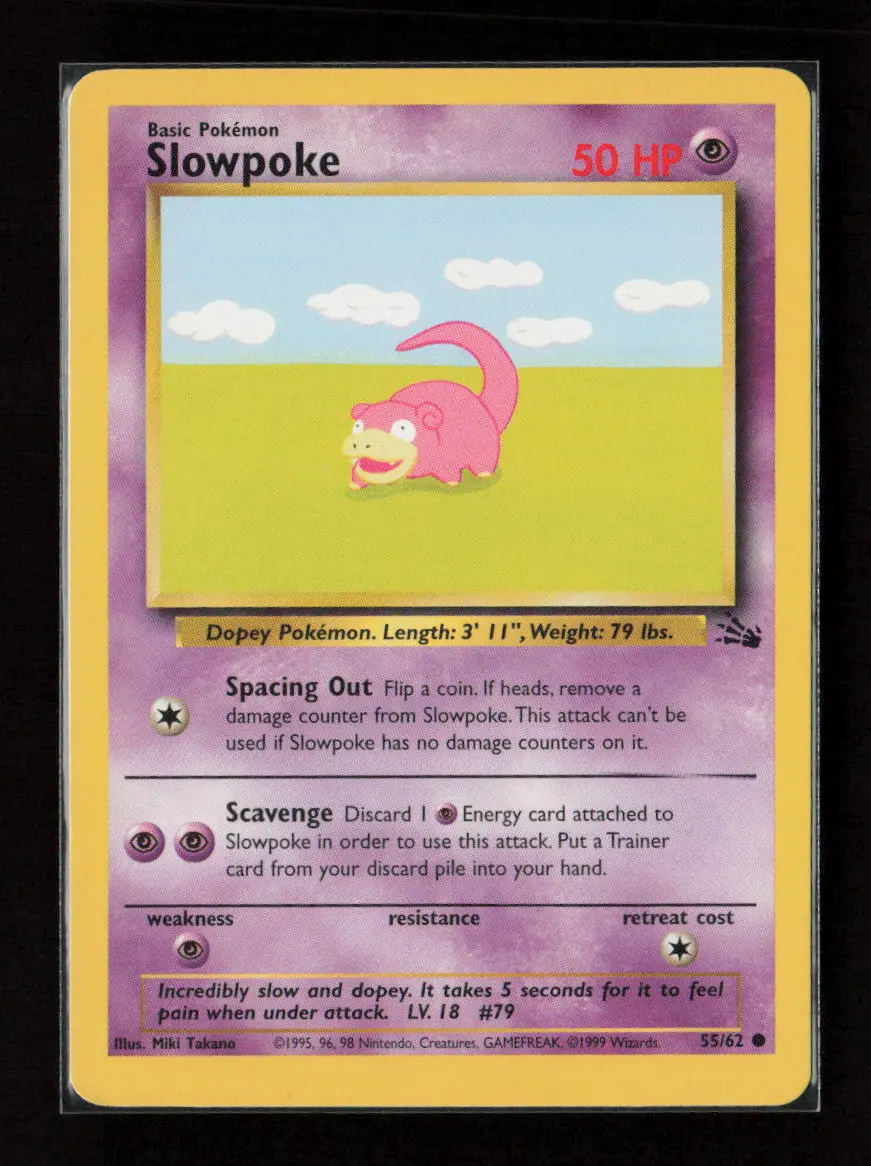 Slowpoke Common Fossil 55/62 Lp 1