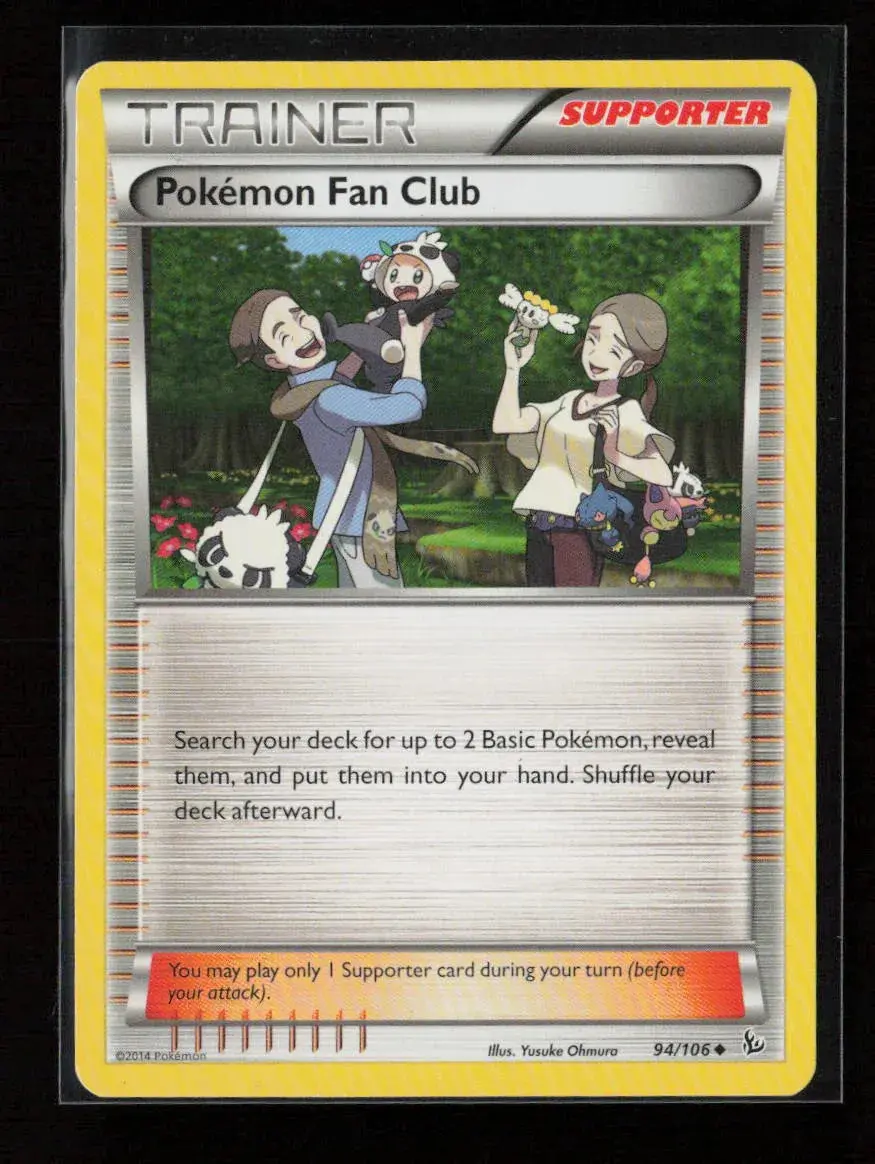 Pokemon Fan Club Uncommon Xy - Flashfire 94/106 Lp 1
