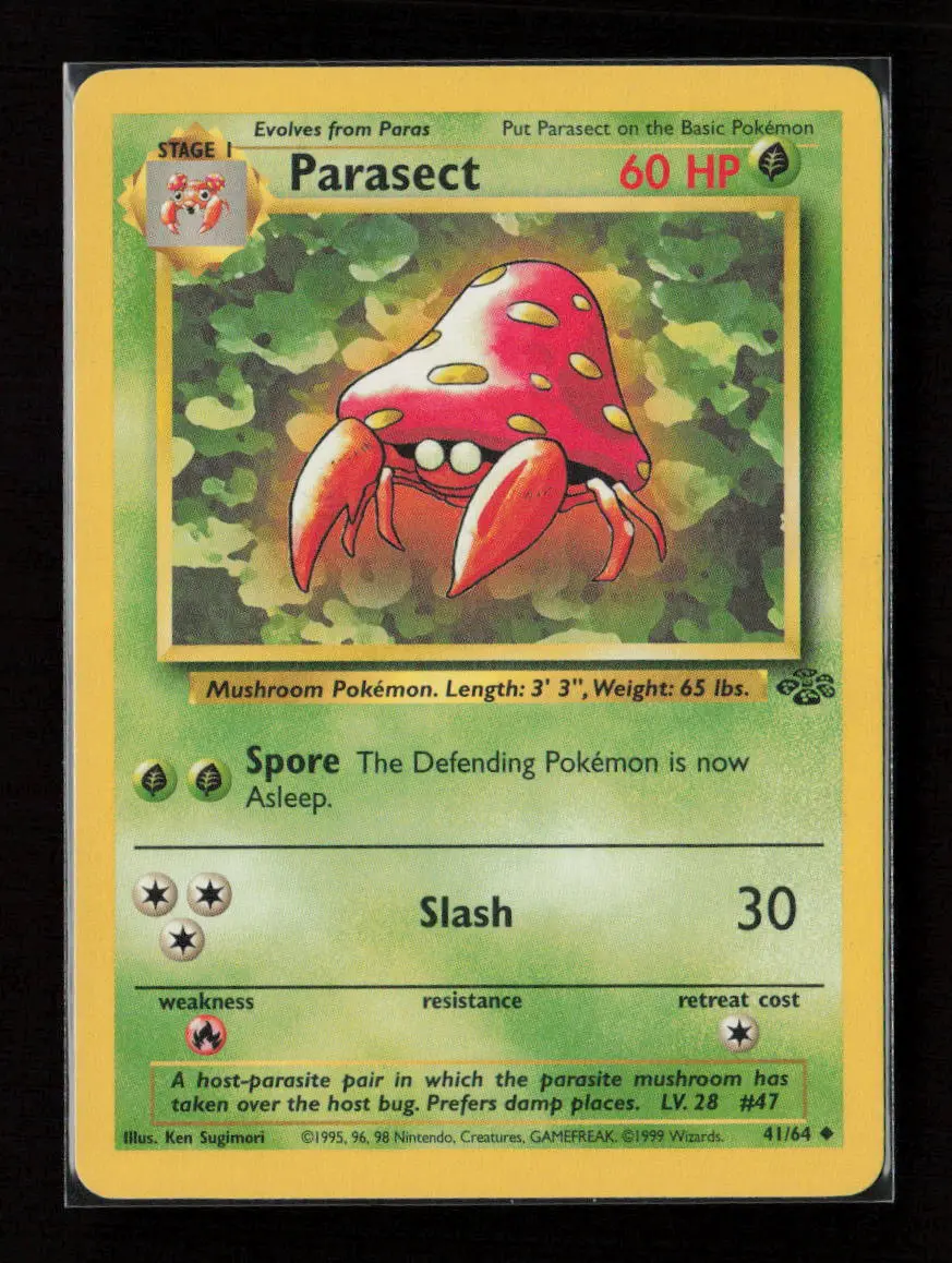 Parasect Uncommon Jungle 41/64 Lp 1
