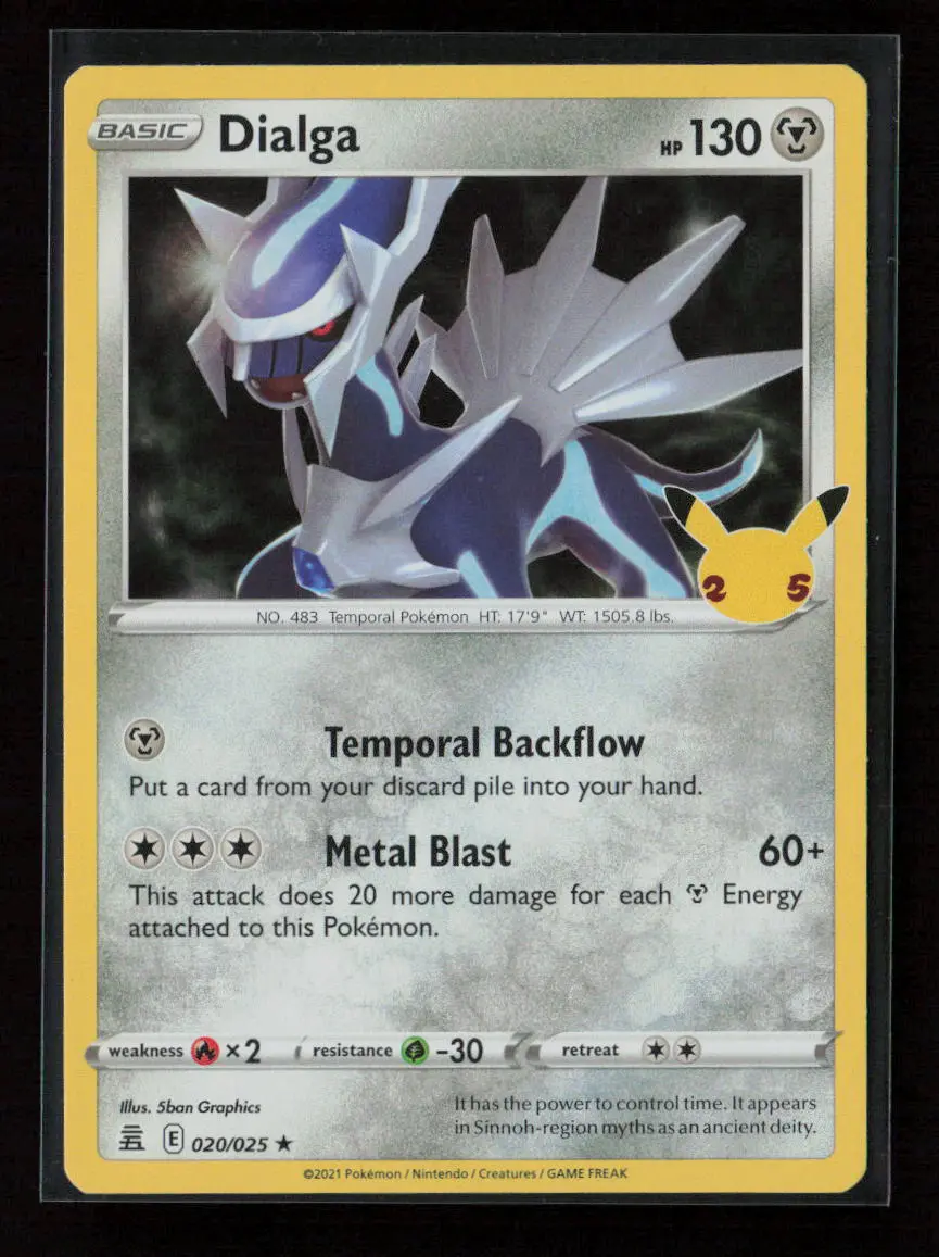 Dialga Holo Rare Celebrations 020/025 Nm 1