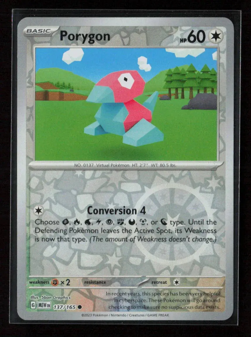 Porygon Common Sv: Scarlet & Violet 151 137/165 Nm 1