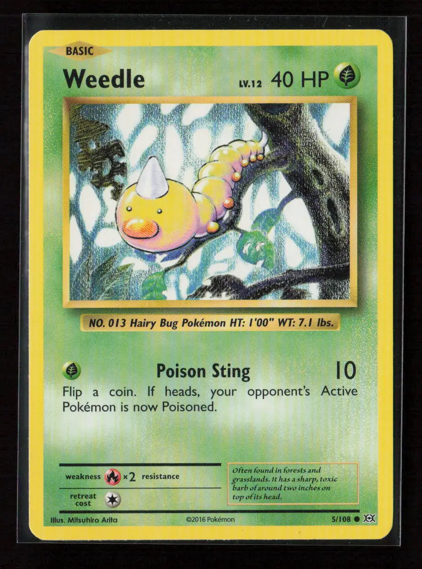 Weedle Common Xy - Evolutions 5/108 Lp 1