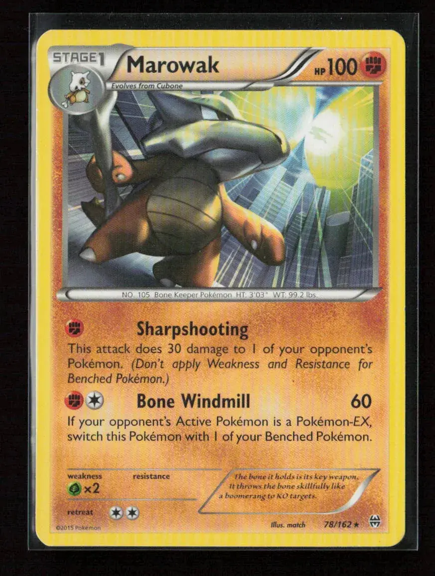 Marowak Rare Xy - Breakthrough 78/162 Mp 1