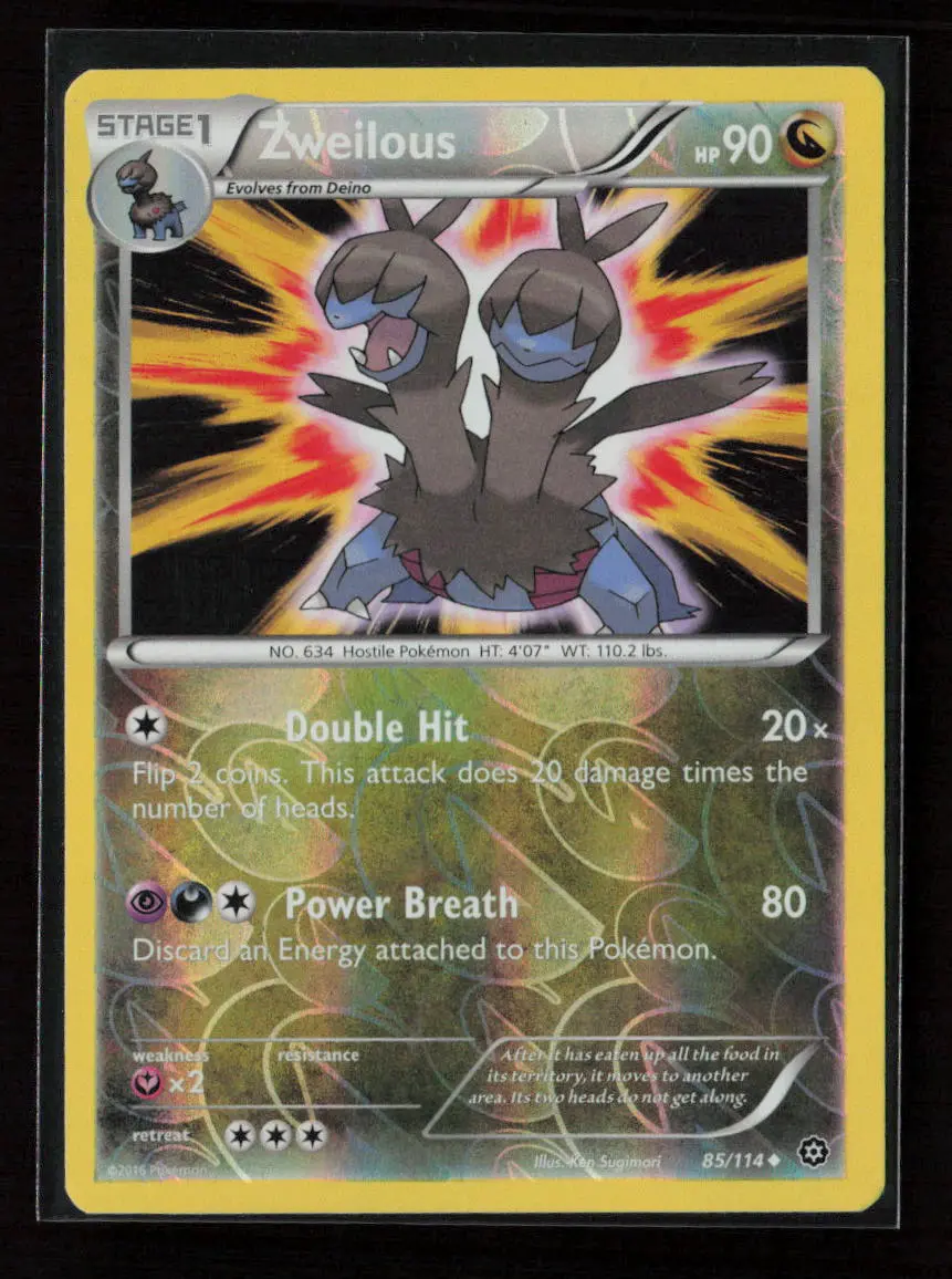 Zweilous Uncommon Xy - Steam Siege 85/114 Lp 1