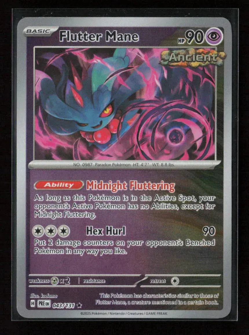 Flutter Mane Rare Sv: Prismatic Evolutions 043/131 Nm 1