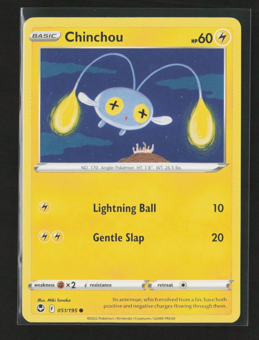 Chinchou Common Swsh12: Silver Tempest 051/195 Lp 1