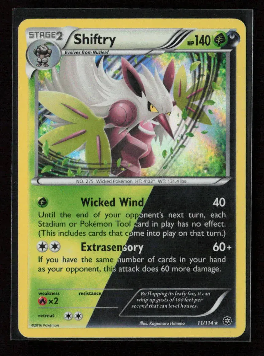 Shiftry Holo Rare Xy - Steam Siege 11/114 Lp 1