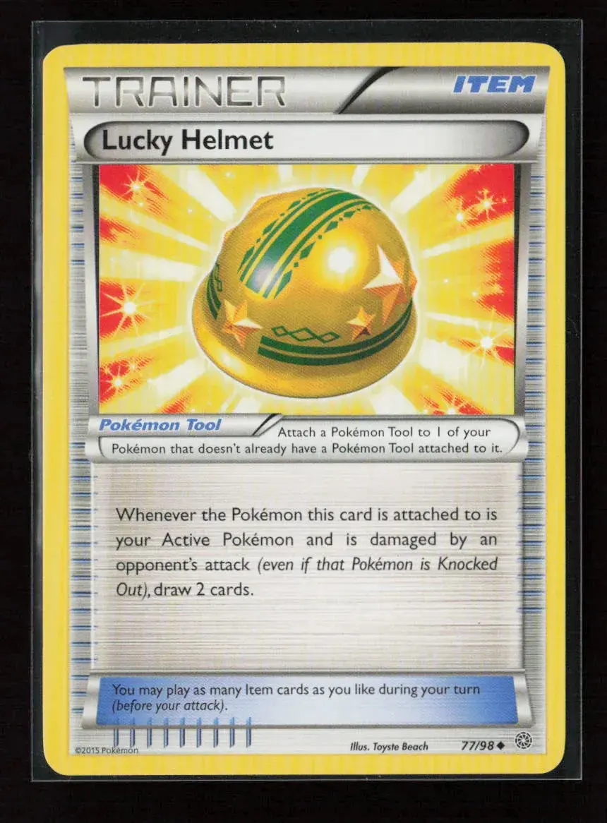 Lucky Helmet Uncommon Xy - Ancient Origins 77/98 Lp 1