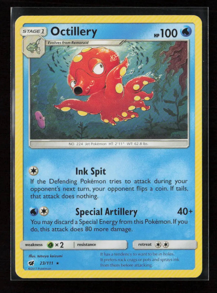 Octillery Rare Sm - Crimson Invasion 23/111 Lp 1