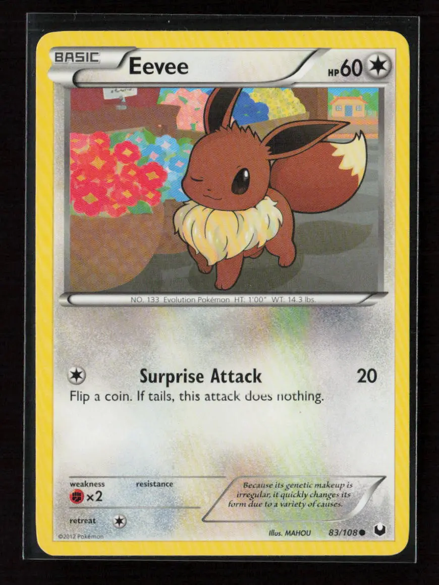 Eevee (83) Common Dark Explorers 83/108 Lp 1