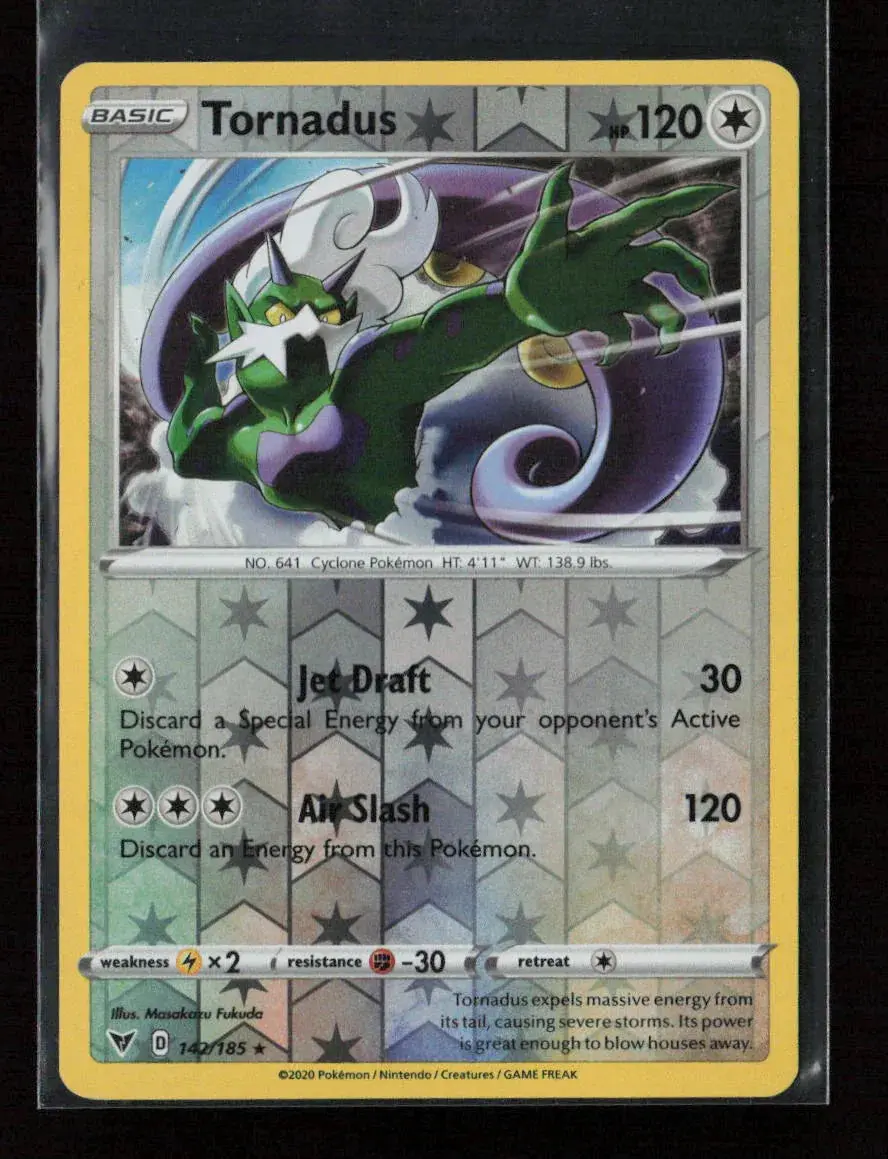 Tornadus Holo Rare Swsh04: Vivid Voltage 142/185 Lp 1