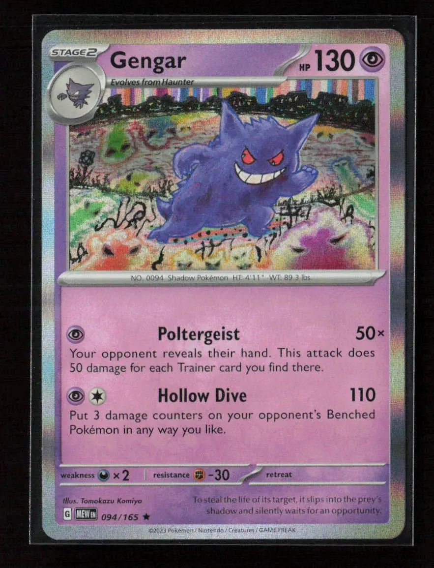 Gengar Rare Sv: Scarlet & Violet 151 094/165 Nm 1