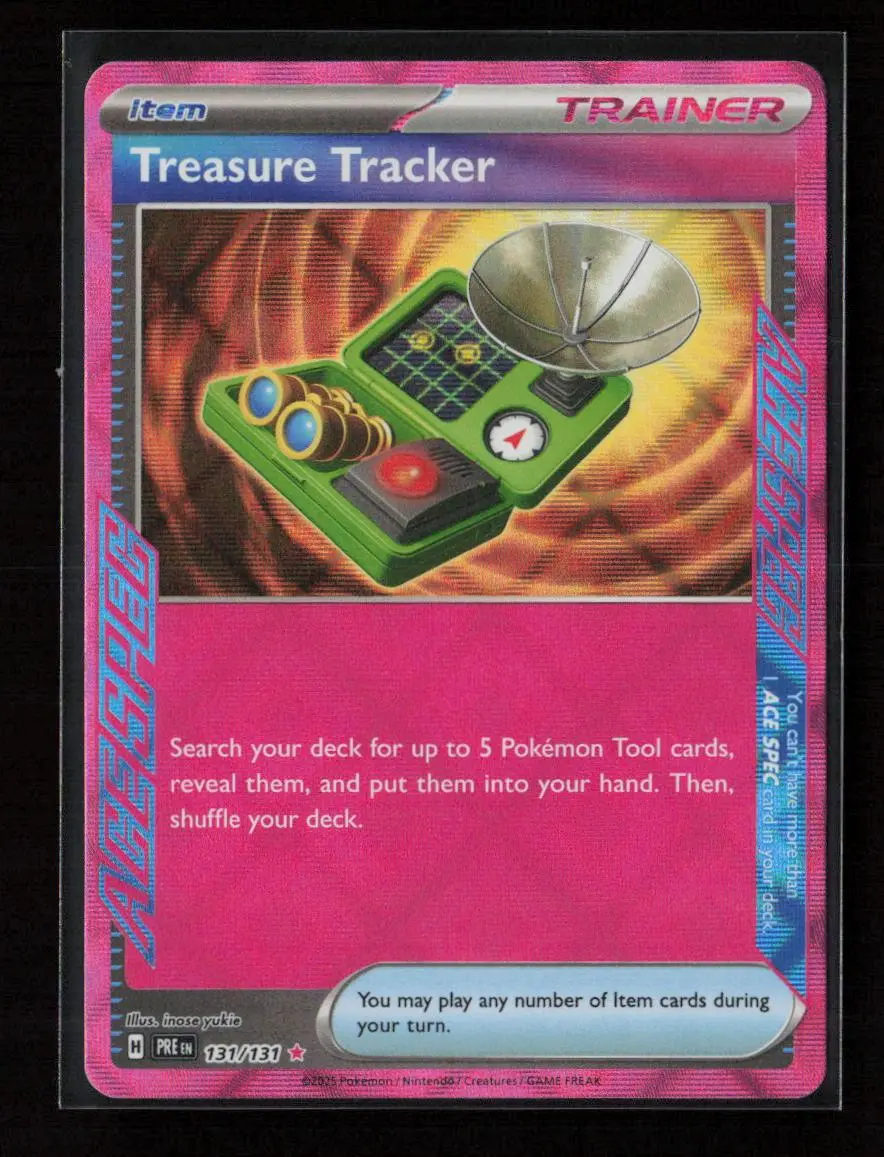 Treasure Tracker Ace Spec Rare Sv: Prismatic Evolutions 131/131 Nm 1
