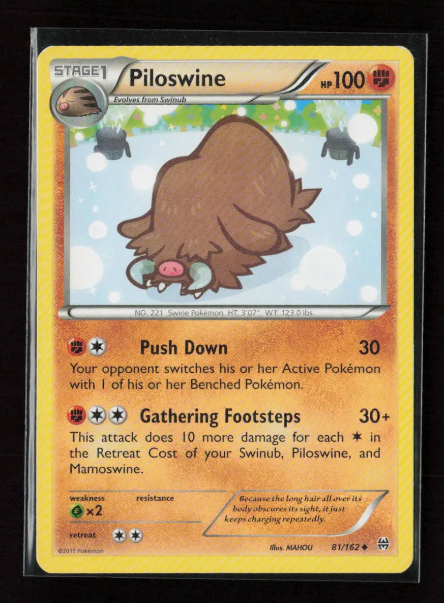 Piloswine Uncommon Xy - Breakthrough 81/162 Lp 1