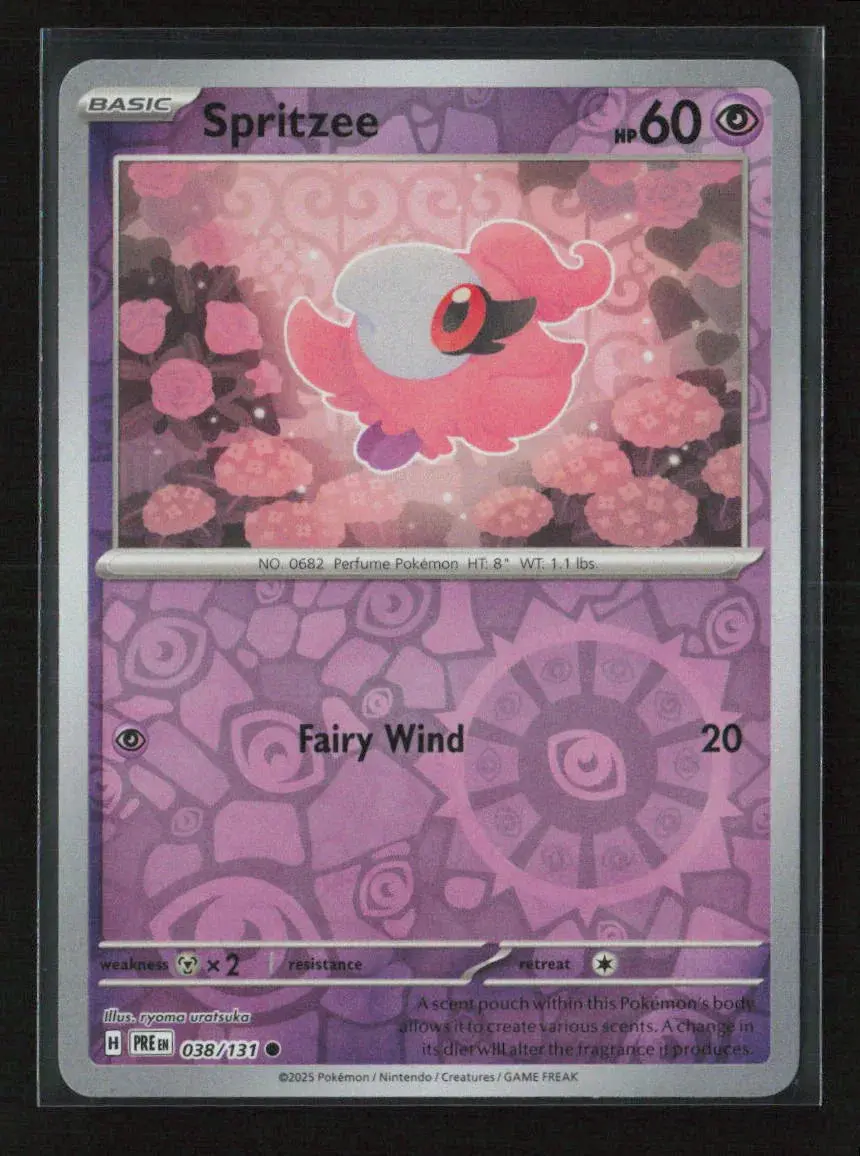 Spritzee Common Sv: Prismatic Evolutions 038/131 Nm 1
