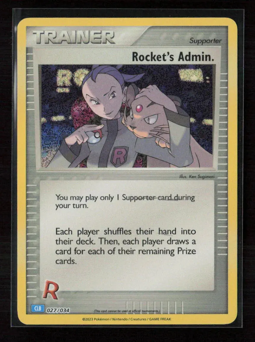 Rocket's Admin. (Clb) Classic Collection Trading Card Game Classic 027/034 Nm 1
