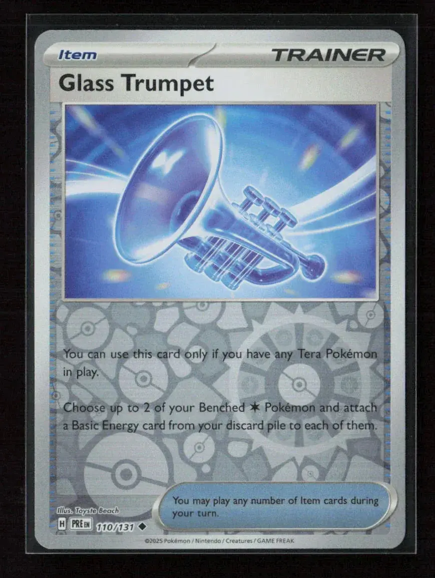Glass Trumpet Uncommon Sv: Prismatic Evolutions 110/131 Nm 1