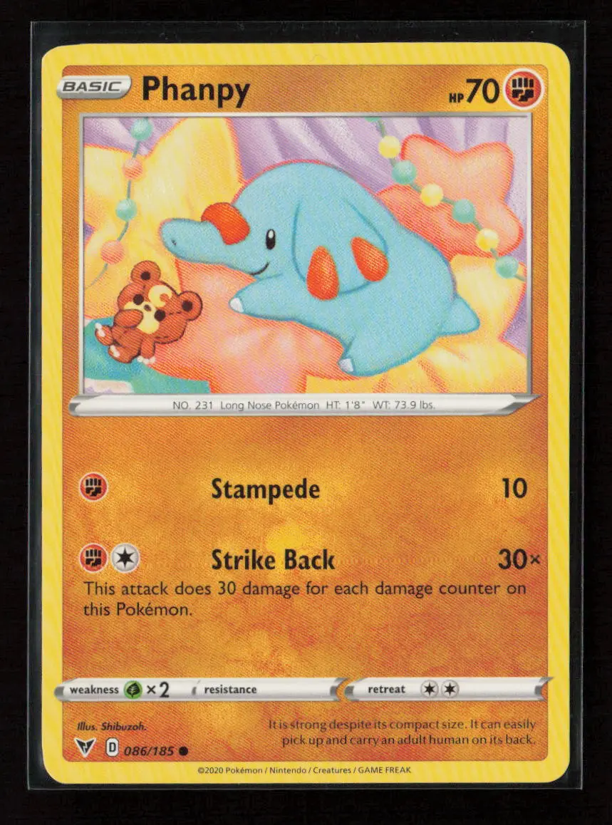 Phanpy Common Swsh04: Vivid Voltage 086/185 Lp 1