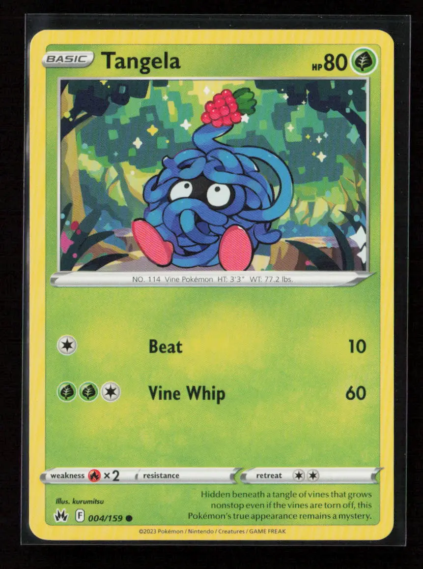 Tangela Common Crown Zenith 004/159 Lp 1