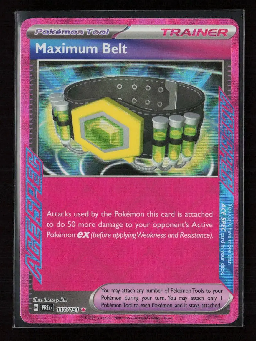 Maximum Belt Ace Spec Rare Sv: Prismatic Evolutions 117/131 Nm 1
