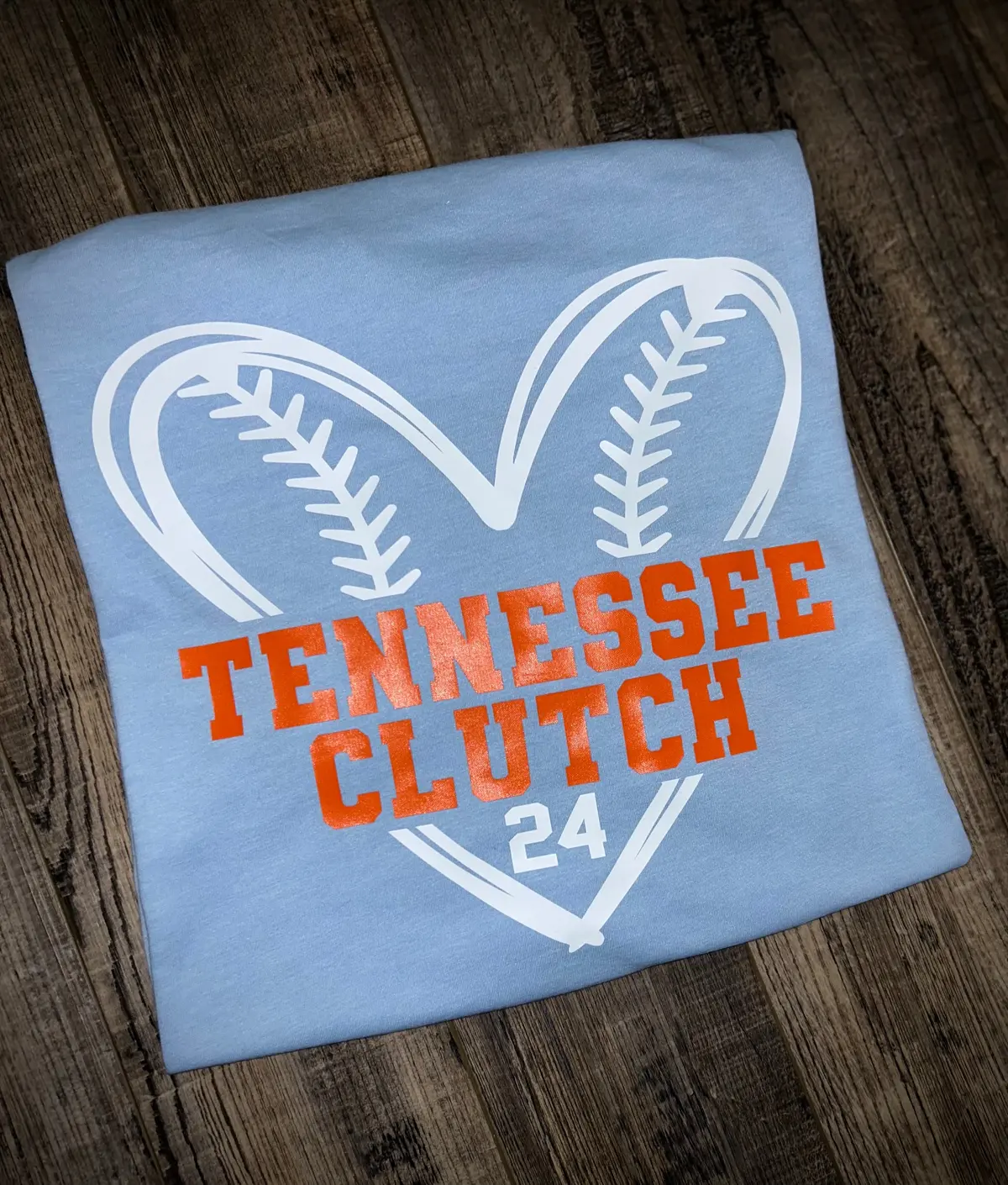 Tennessee Clutch Softball Heart 1