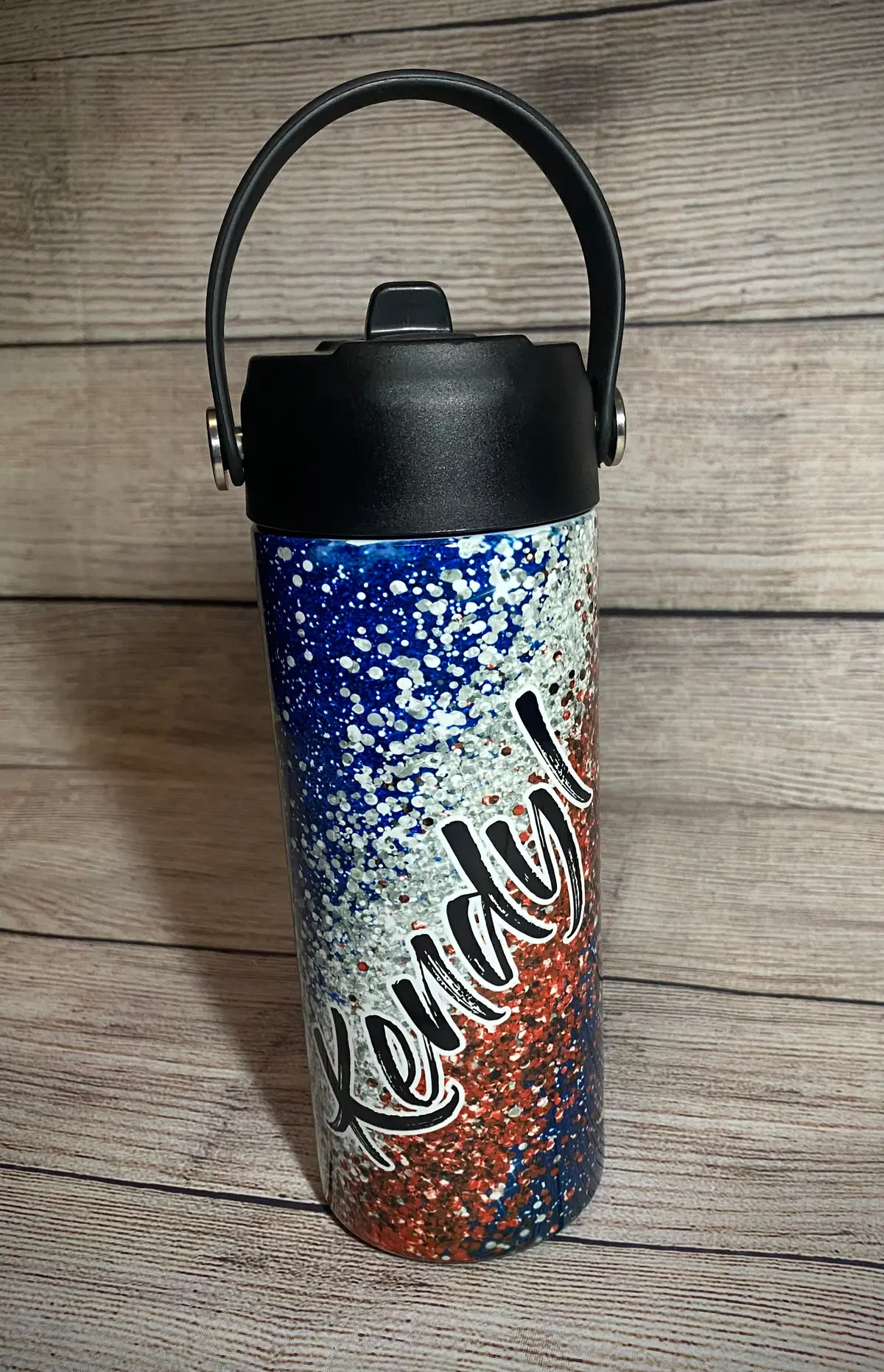 Red White Blue Confetti Tumbler 1