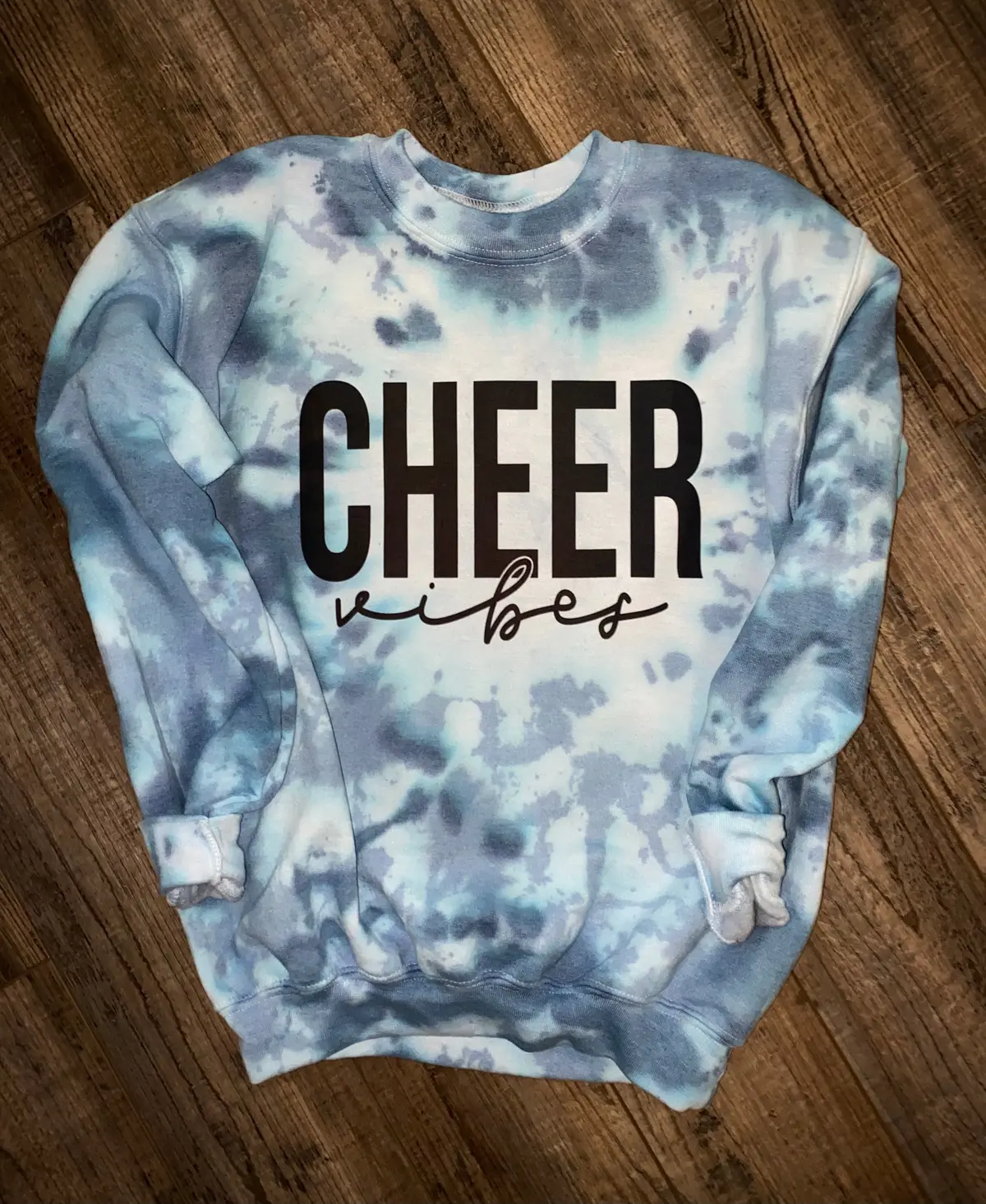 Cheer Vibes Dye Sweatshirt (Youth & Adult) 1