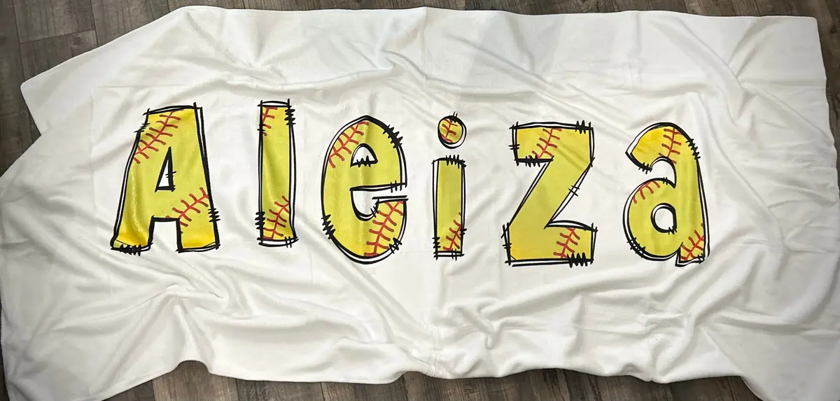 Softball Beach Towel 1
