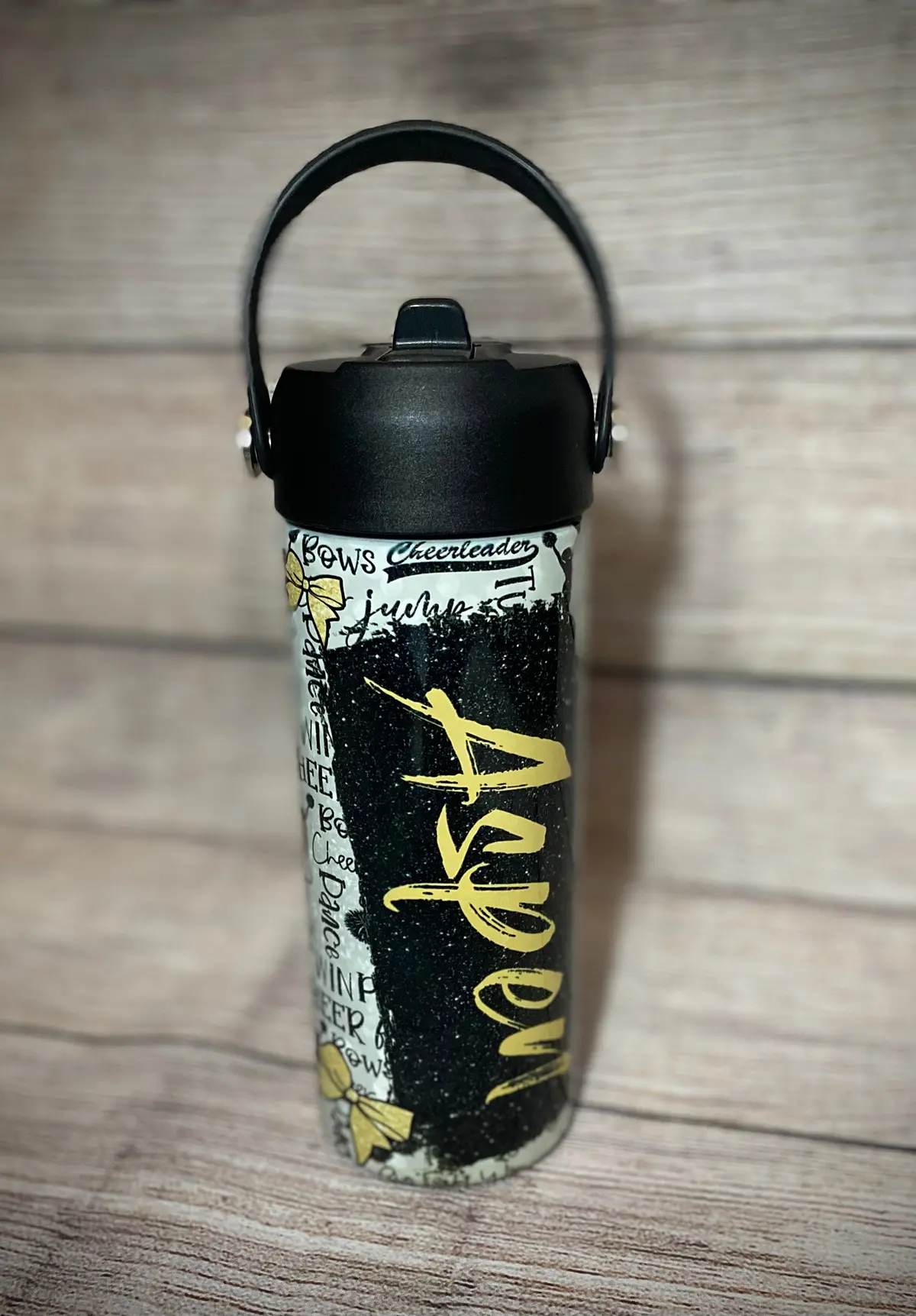 Cheer (Gold) Tumbler (Personalized) 1