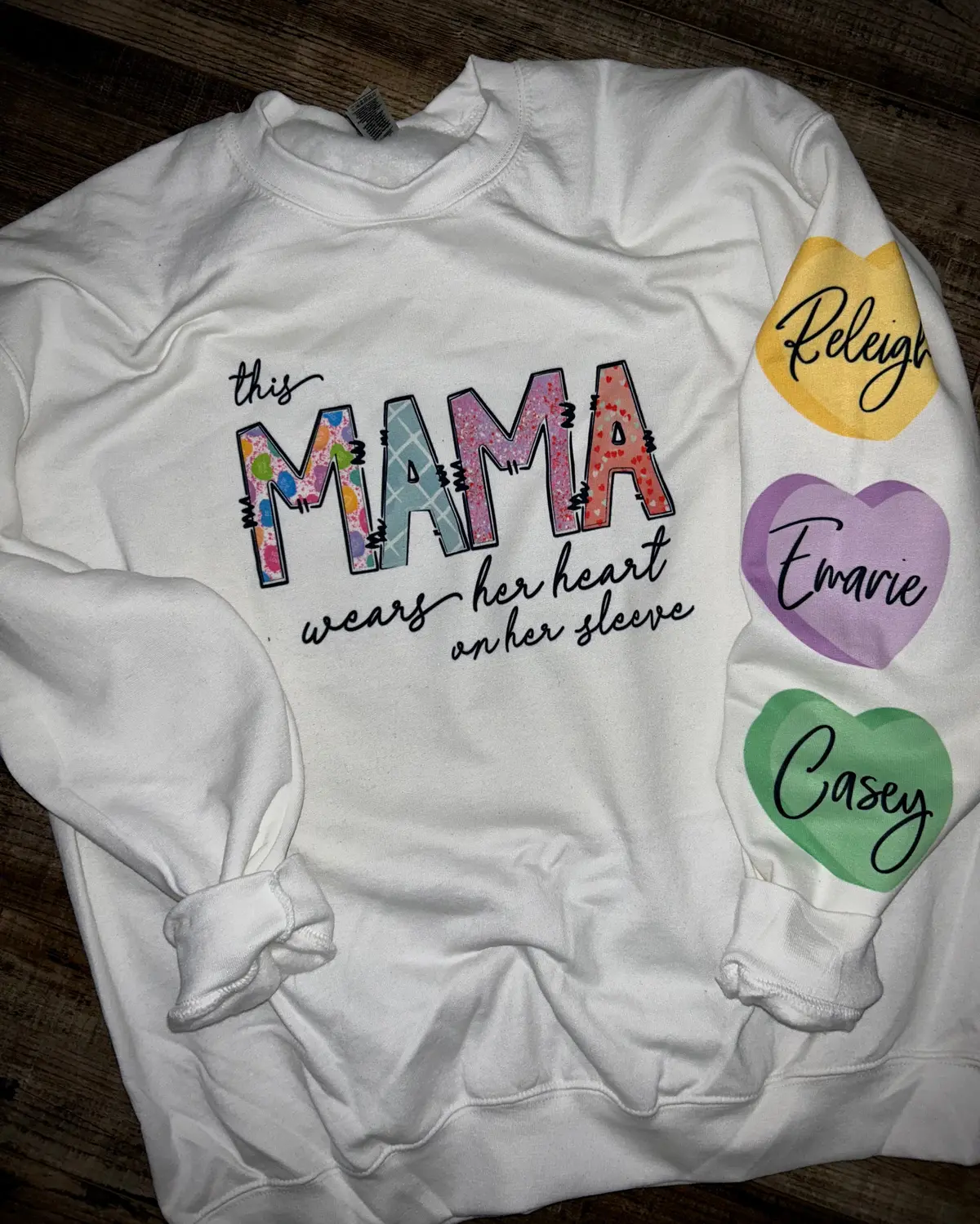 This Mama Wears Her Heart On Her Sleeve 1