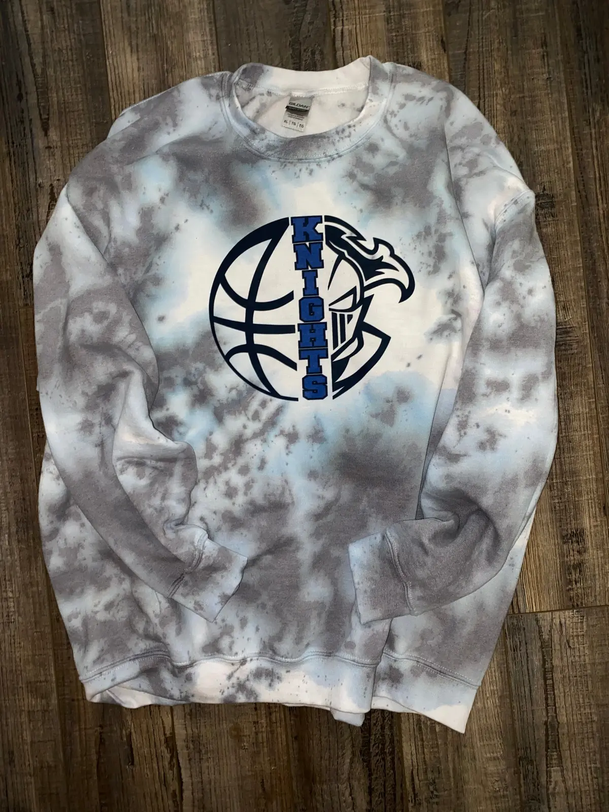 Knights Basketball Dyed Sweatshirt (Youth & Adult) 1