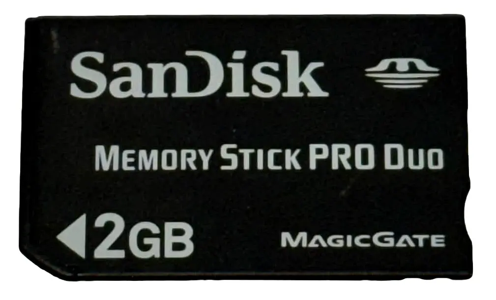 Sandisk 2Gb Sony Psp Memory Stick Pro Duo Memory Card Camera Memory Genuine (Preowned) 1
